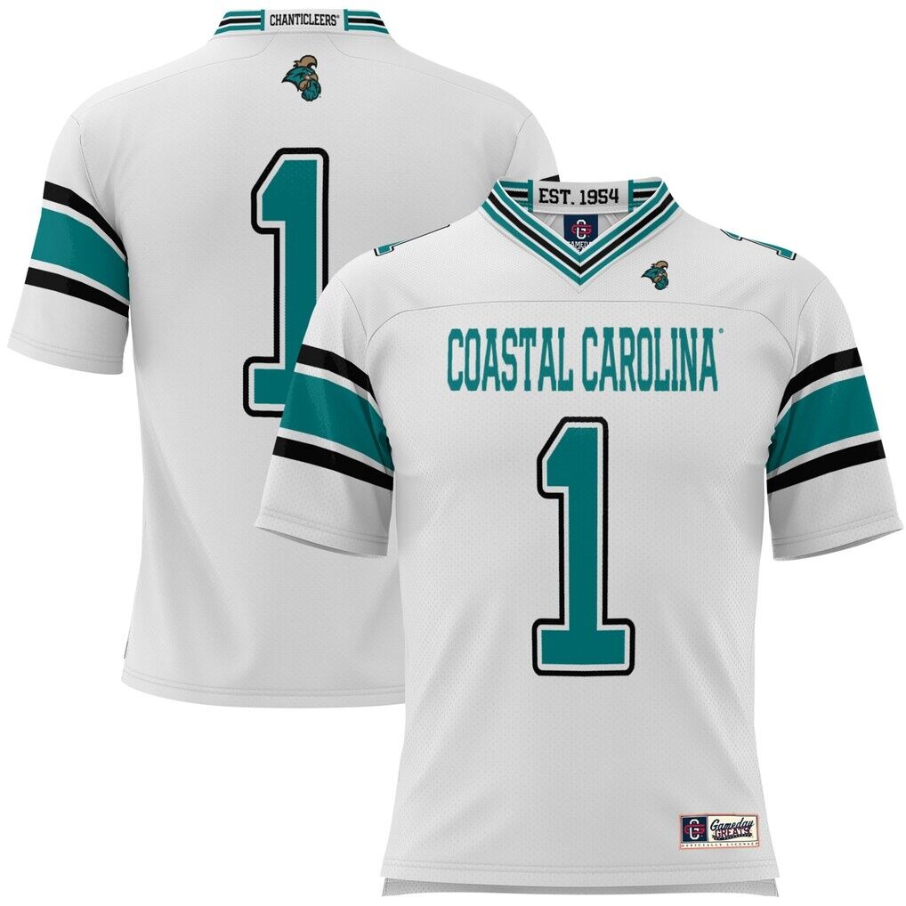 #1 Coastal Carolina Chanticleers GameDay Greats Youth Football Jersey