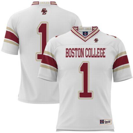 #1 Boston College Eagles GameDay Greats Football Jersey - White - Front View