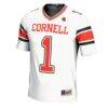 #1 Cornell Big Red GameDay Greats Football Jersey - White - Side View