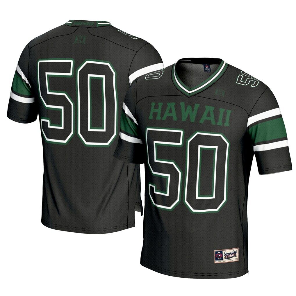 #1 Hawaii Rainbow Warriors GameDay Greats Football Jersey