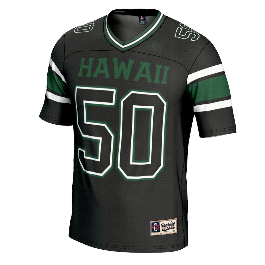 #1 Hawaii Rainbow Warriors GameDay Greats Football Jersey