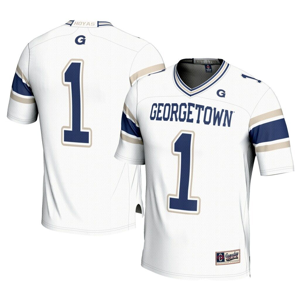 #1 Georgetown Hoyas GameDay Greats Football Jersey