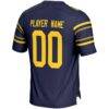 Cal Bears GameDay Greats NIL Pick-A-Player Football Jersey - Navy - Detail View
