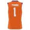 #1 Clemson Tigers GameDay Greats Youth Lightweight Basketball Jersey - Orange - Detail View