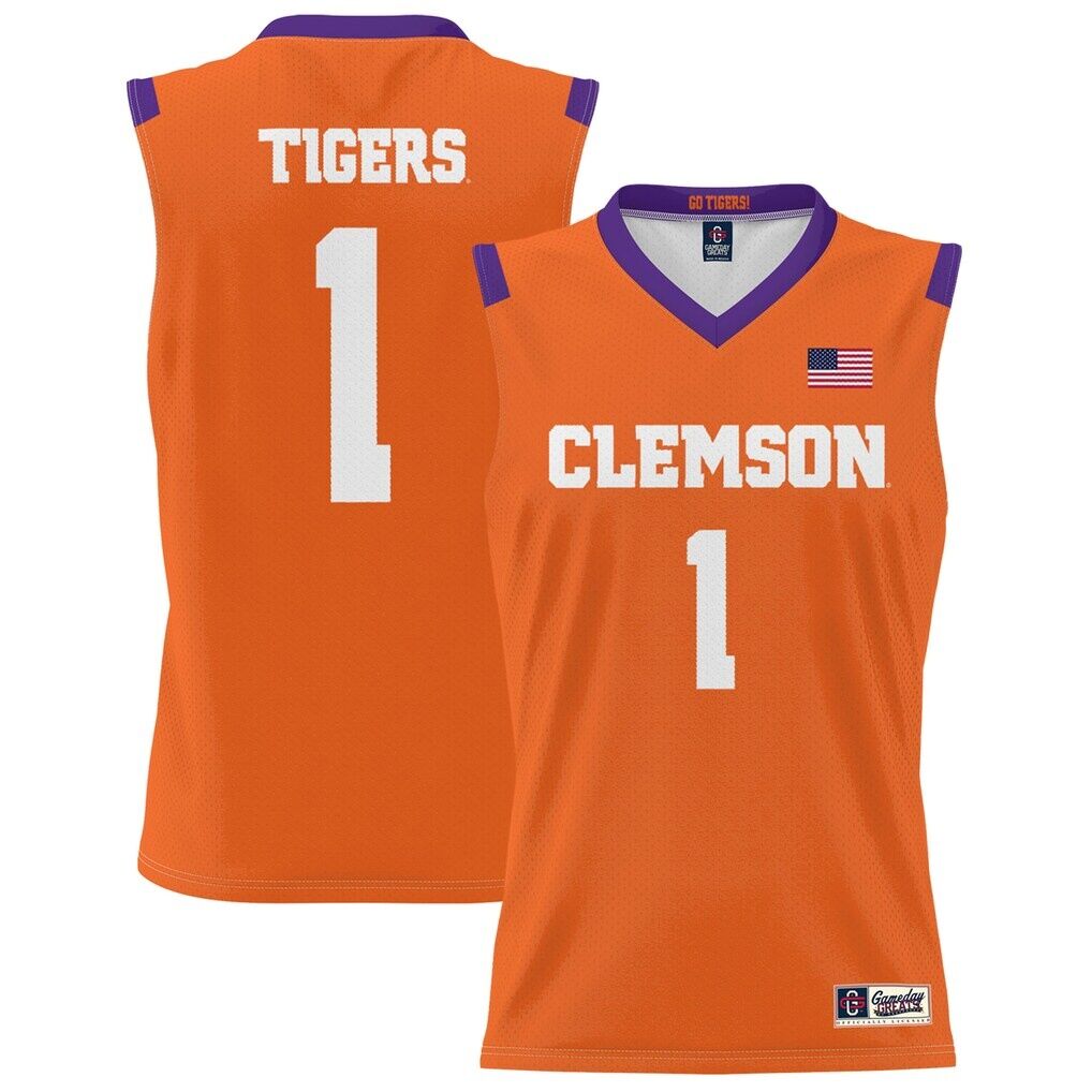 #1 Clemson Tigers GameDay Greats Youth Lightweight Basketball Jersey