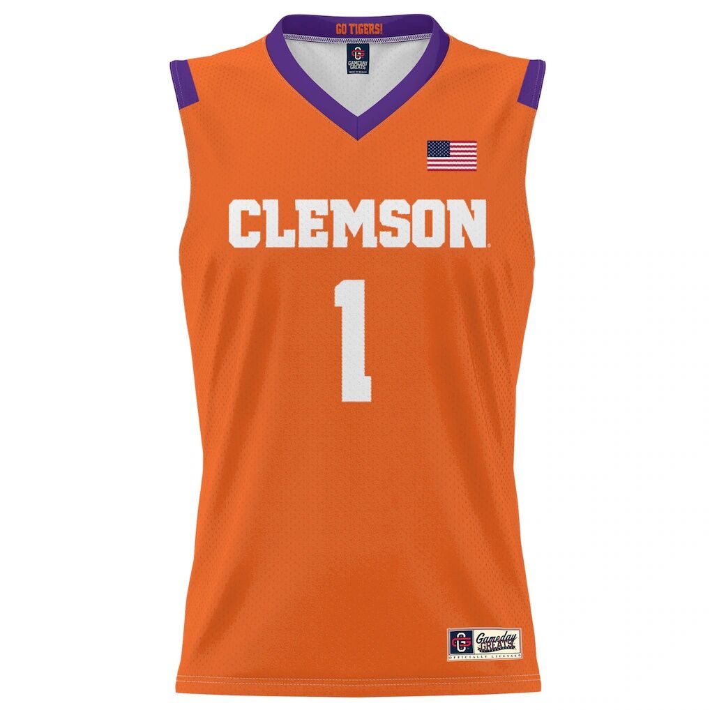 #1 Clemson Tigers GameDay Greats Youth Lightweight Basketball Jersey