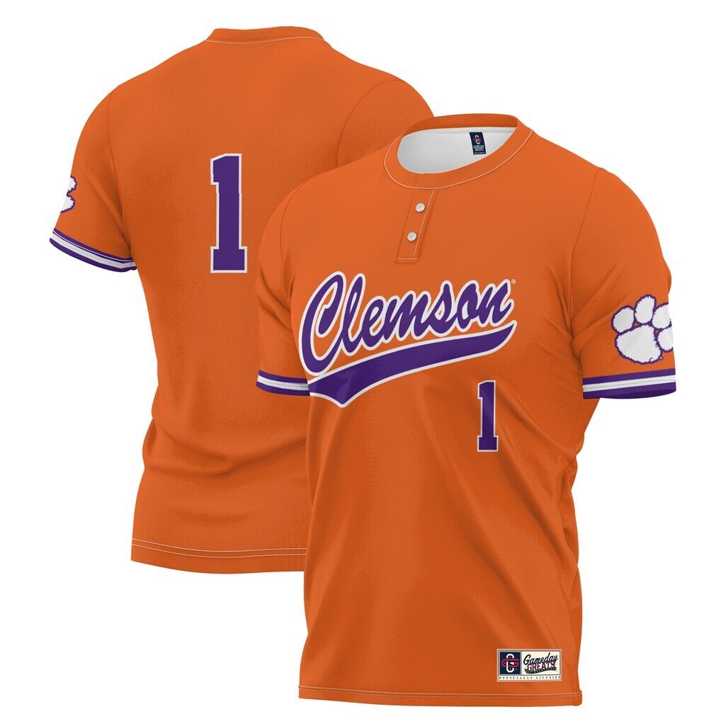 #1 Clemson Tigers GameDay Greats Youth Lightweight Softball Jersey