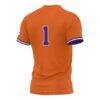 #1 Clemson Tigers GameDay Greats Unisex Lightweight Softball Jersey - Orange - Detail View