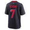 C.J. Stroud Houston Texans Nike 2nd Alternate Game Jersey - Navy - Detail View