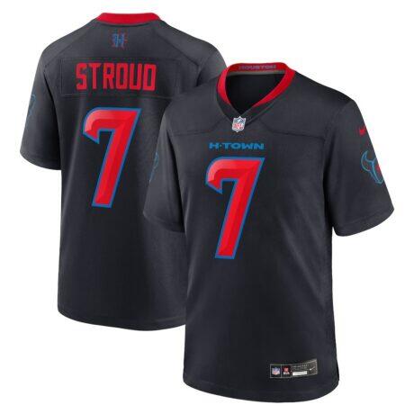 C.J. Stroud Houston Texans Nike 2nd Alternate Game Jersey - Navy - Front View