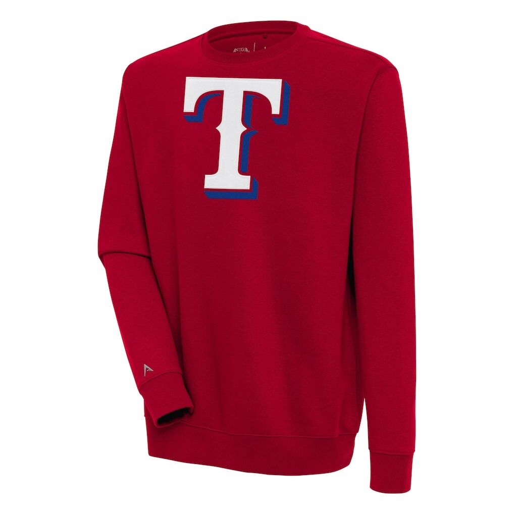 Texas Rangers Antigua Victory Pullover Sweatshirt