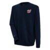 Washington Nationals Antigua Victory Pullover Sweatshirt - Navy - Front View