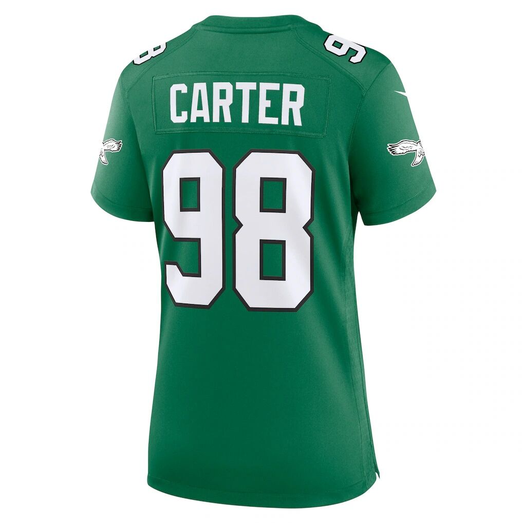 Jalen Carter Philadelphia Eagles Nike Women's Alternate Game Jersey -  Kelly Green