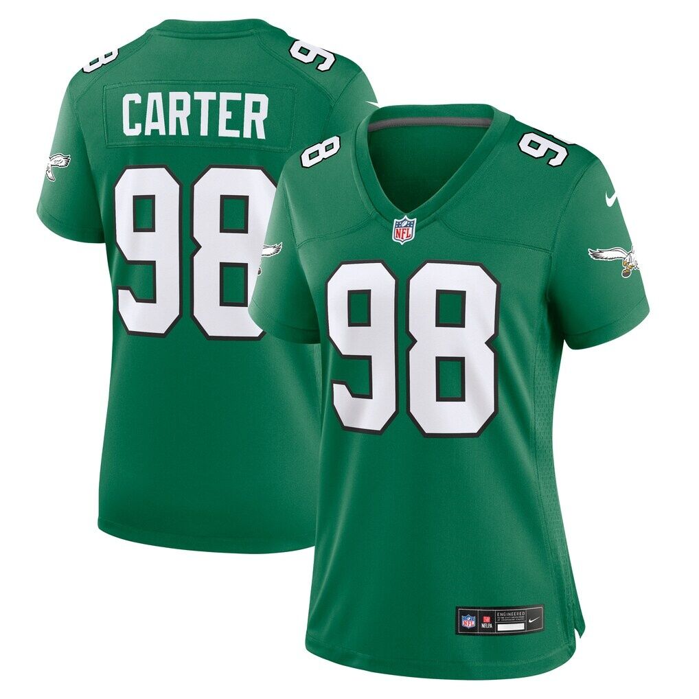 Jalen Carter Philadelphia Eagles Nike Women's Alternate Game Jersey -  Kelly Green