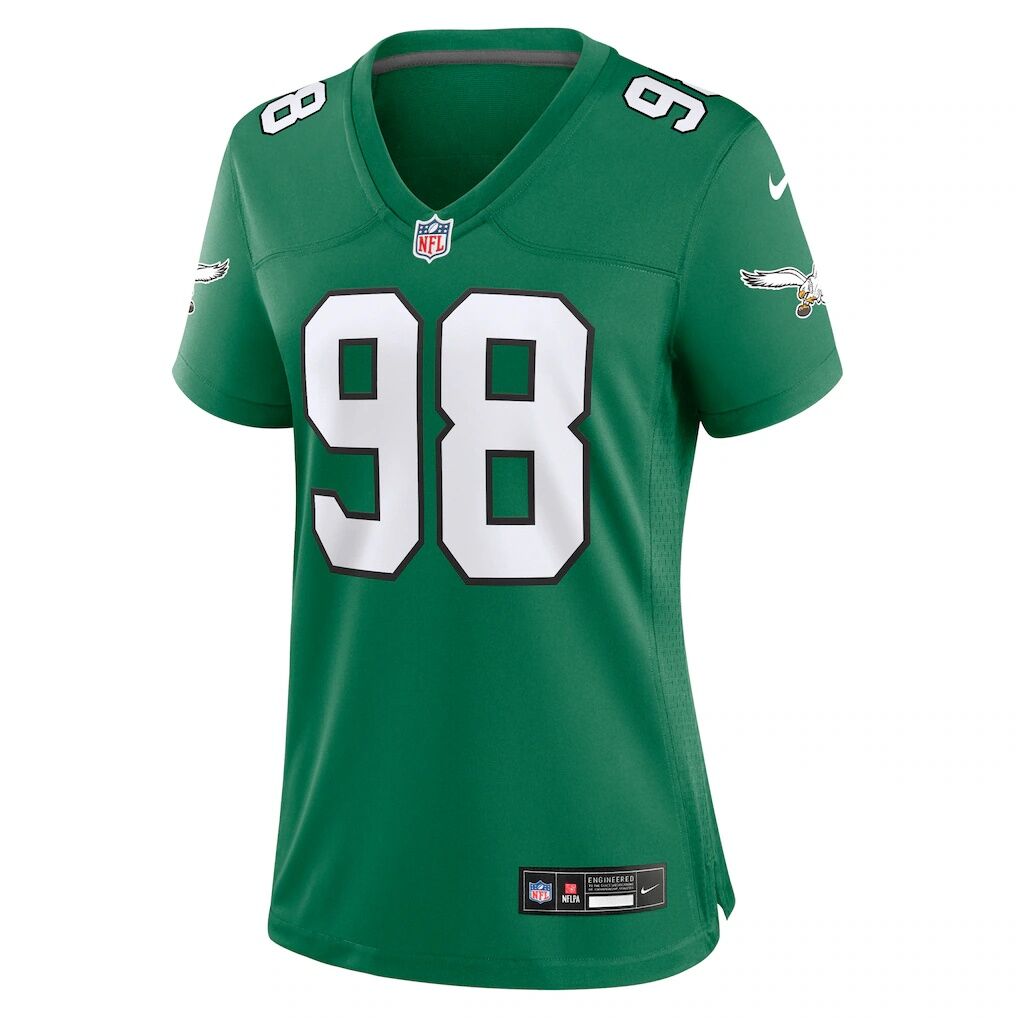 Jalen Carter Philadelphia Eagles Nike Women's Alternate Game Jersey -  Kelly Green