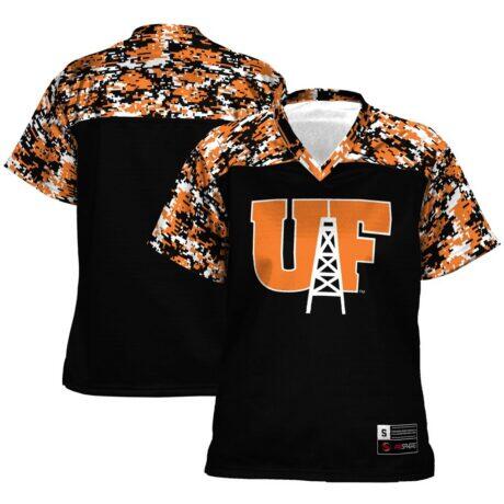 Findlay Oilers GameDay Greats Women's Camo Football Jersey - Black - Front View