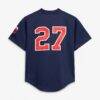 David Ortiz Minnesota Twins Mitchell & Ness Youth Cooperstown Collection Mesh Batting Practice Jersey - Navy - Side View