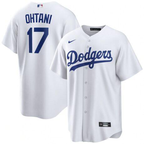 Shohei Ohtani Los Angeles Dodgers Nike Home Replica Player Jersey - White - Front View