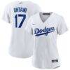 Shohei Ohtani Los Angeles Dodgers Nike Women's Home Replica Player Jersey - White - Front View