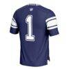 #1 BYU Cougars GameDay Greats Football Jersey - Navy - Detail View