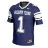 #1 BYU Cougars GameDay Greats Football Jersey - Navy - Side View