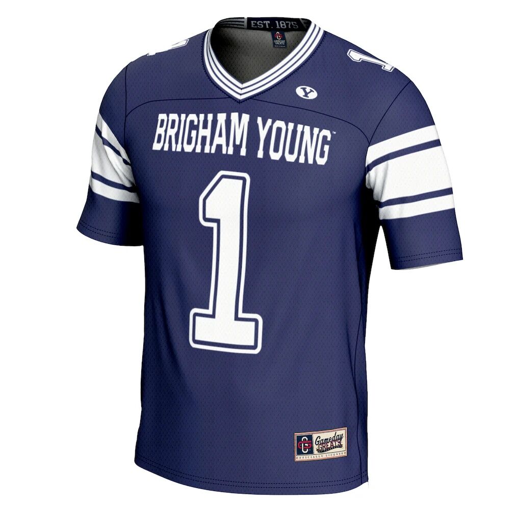 #1 BYU Cougars GameDay Greats Football Jersey - Cardinal