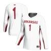 #1 Arkansas Razorbacks GameDay Greats Youth Lightweight Women's Volleyball Jersey - White - Front View