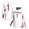 #1 Arkansas Razorbacks GameDay Greats Unisex Lightweight Volleyball Jersey - White - Front View