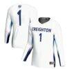 #1 Creighton Bluejays GameDay Greats Unisex Lightweight Volleyball Jersey - White - Front View