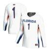 #1 Florida Gators GameDay Greats Unisex Lightweight Volleyball Jersey - White - Front View