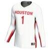 #1 Houston Cougars GameDay Greats Unisex Lightweight Volleyball Jersey - White - Side View