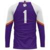 #1 Clemson Tigers GameDay Greats Unisex Lightweight Volleyball Jersey - Purple - Detail View