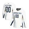 Georgia Tech Yellow Jackets GameDay Greats Unisex NIL Lightweight Volleyball Jersey - White - Front View