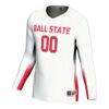 Ball State Cardinals GameDay Greats Youth NIL Lightweight Volleyball Jersey - White - Side View