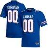 Kansas Jayhawks adidas Replica Custom Football Jersey - - Front View
