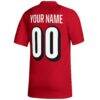 Louisville Cardinals adidas Custom Replica Football Jersey - Red - Detail View