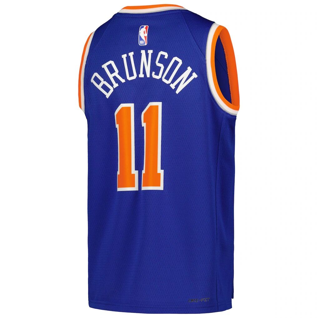 Jalen Brunson New York Knicks Nike Youth Swingman Jersey - Icon Edition