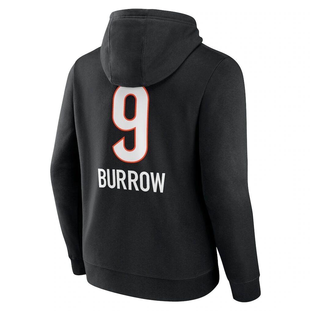 Joe Burrow Cincinnati Bengals Team Wordmark Pullover Hoodie
