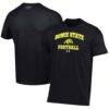 Bowie State Bulldogs Under Armour Football Performance T-Shirt - Black - Front View