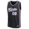 Sacramento Kings Fashion7 Fast Break Custom Jersey - Black - Side View