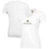 Colorado Anschutz Medical Campus Women's Logo Comfort Wash V-Neck T-Shirt - White - Front View