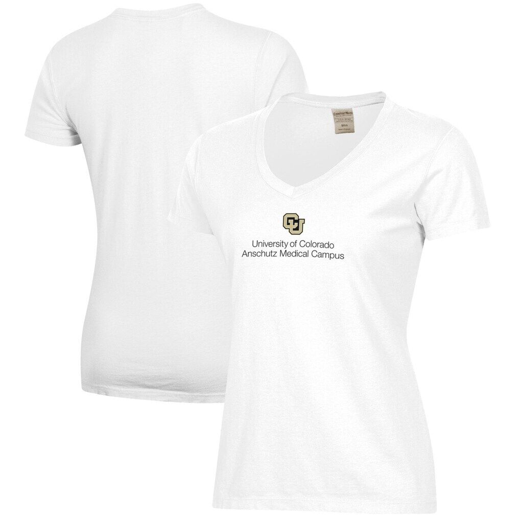 Colorado Anschutz Medical Campus Women's Logo Comfort Wash V-Neck T-Shirt
