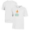 Culinary Institute of America Steels Youth Logo Comfort Wash T-Shirt - White - Front View
