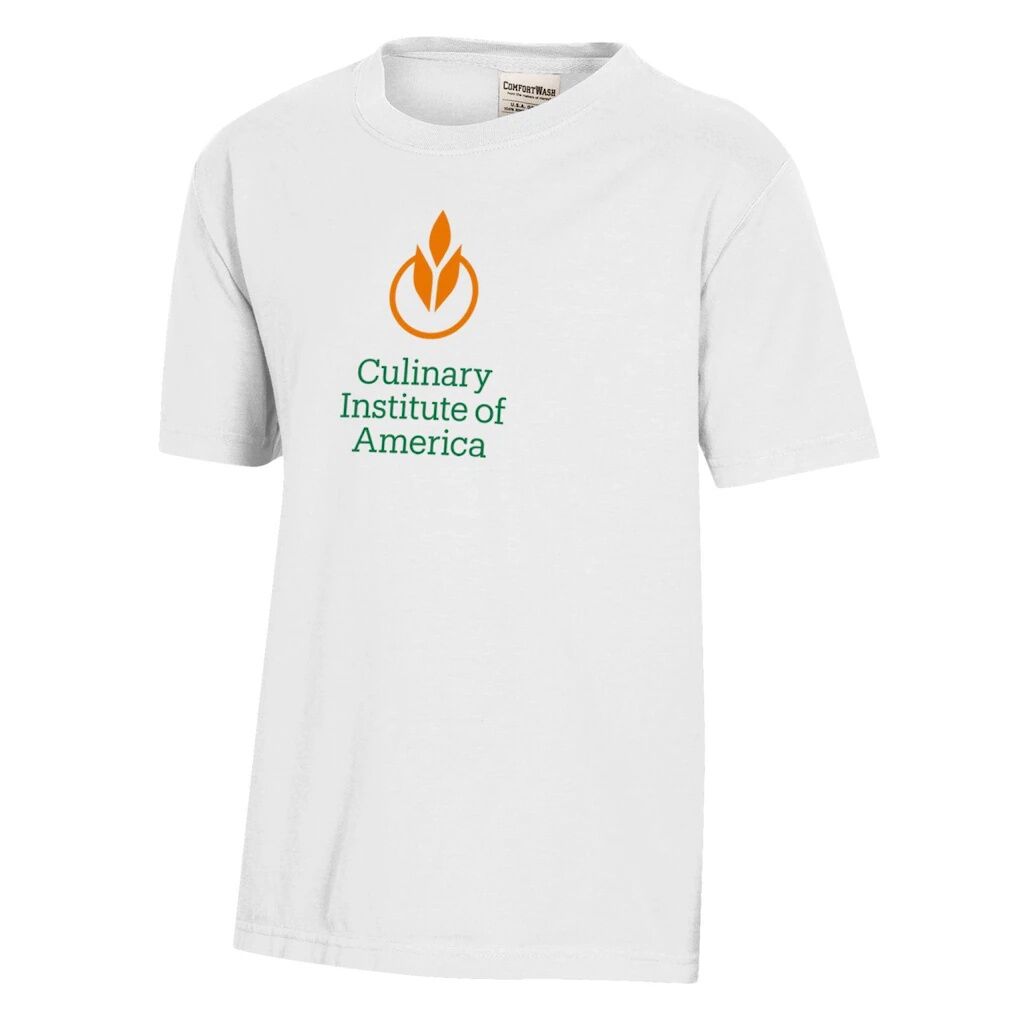 Culinary Institute of America Steels Youth Logo Comfort Wash T-Shirt