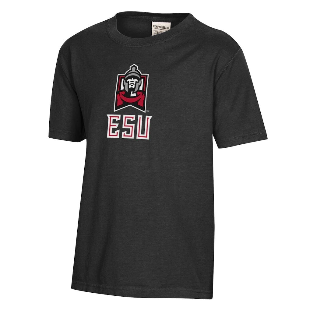 East Stroudsburg Warriors Youth Logo Comfort Wash T-Shirt