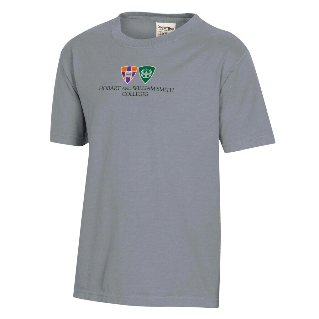 Hobart & William Smith Colleges Youth Logo Comfort Wash T-Shirt
