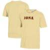 Iona University Gaels Youth Logo Comfort Wash T-Shirt - Gold - Front View