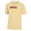 Iona University Gaels Youth Logo Comfort Wash T-Shirt - Gold - Side View