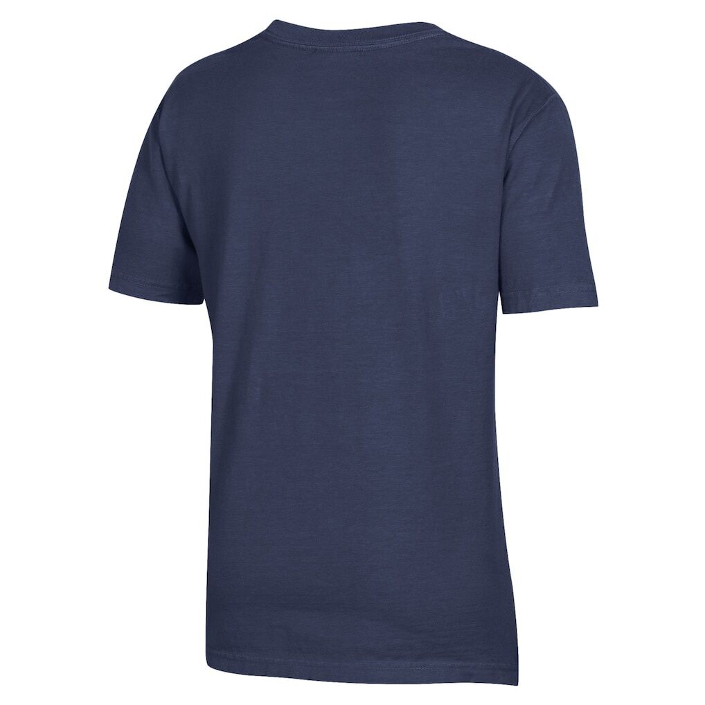 College of New Jersey Lions Youth Logo Comfort Wash T-Shirt - Heather Navy