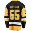Erik Karlsson Pittsburgh Penguins Fashion7 Home Breakaway Jersey - Black - Detail View